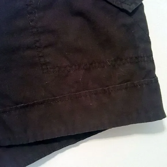 H&M Cuffed Black Shorts with Pockets sz 10 - Picture 4 of 8
